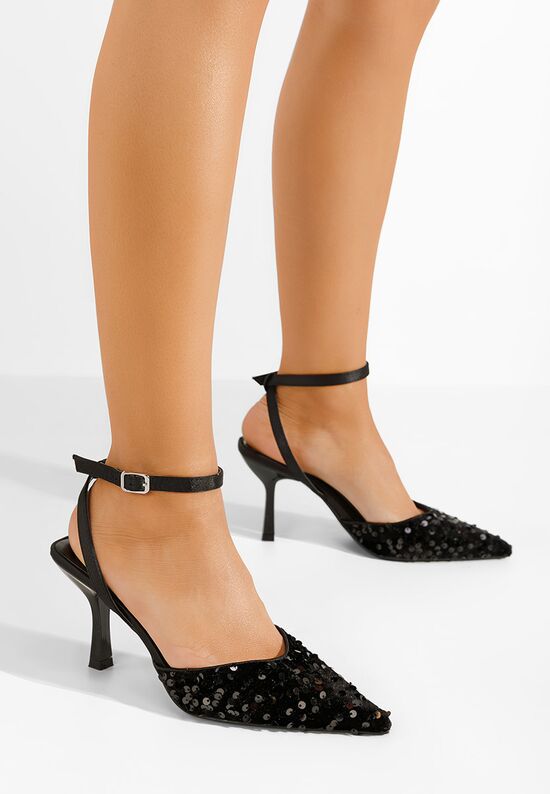 Εξωφτερνες γοβες Alaia μαύρα, Μέγεθος: 39- zapatos