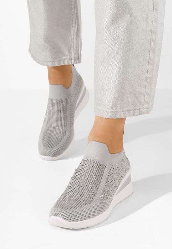 Γυναικεία Slip-on Amelie γκρι, Μέγεθος: 40- zapatos
