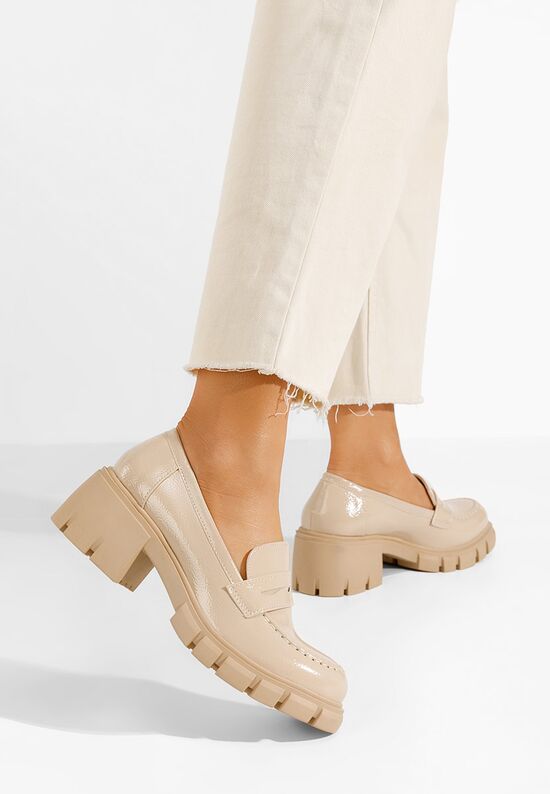 Loafers γυναικεια Falina μπεζ, Μέγεθος: 40- zapatos