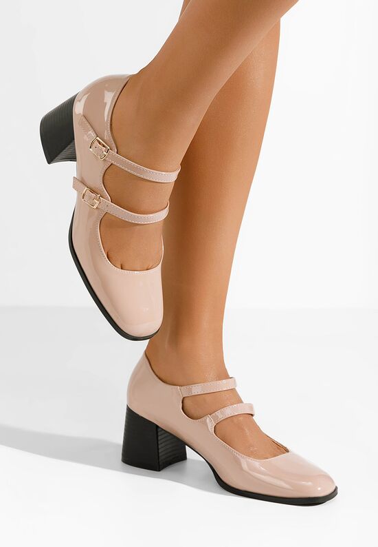 Γοβες Carrie μπεζ, Μέγεθος: 37- zapatos