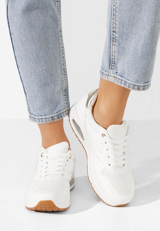 Sneakers με πλατφόρμα Amilia V2 λευκά, Μέγεθος: 38- zapatos