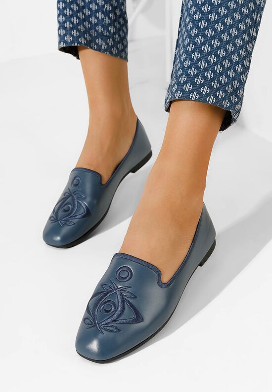 Γυναικείες μπαλαρίνες Estefania μπλε, Μέγεθος: 37- zapatos