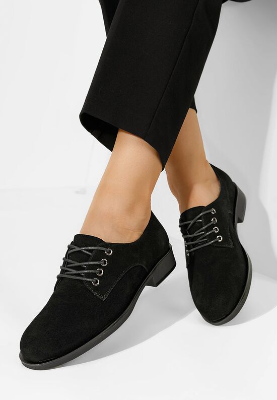 Oxford δερμάτινα γυναικεια Camiria V2 μαύρα, Μέγεθος: 40- zapatos