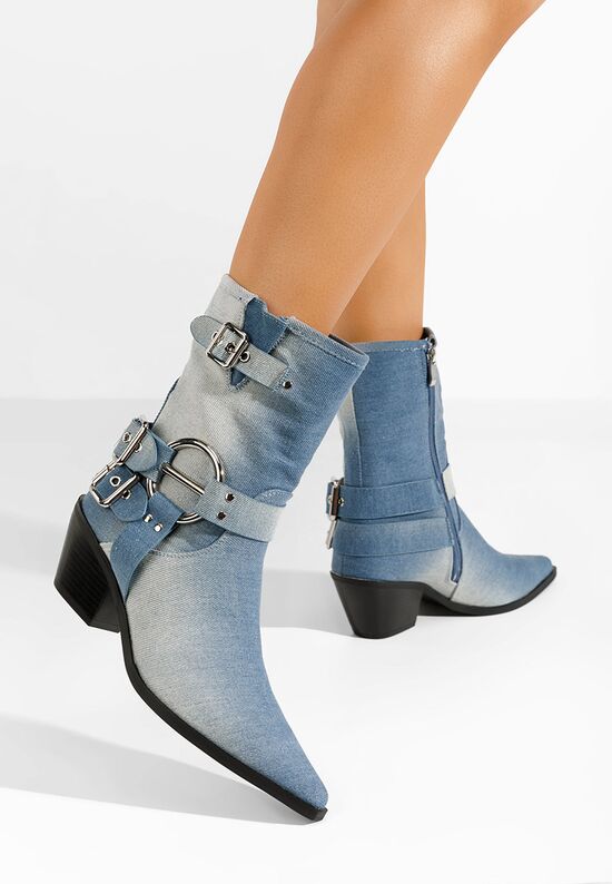 Γυναικεία Μποτάκια Cowboy Rosita μπλε, Μέγεθος: 40- zapatos