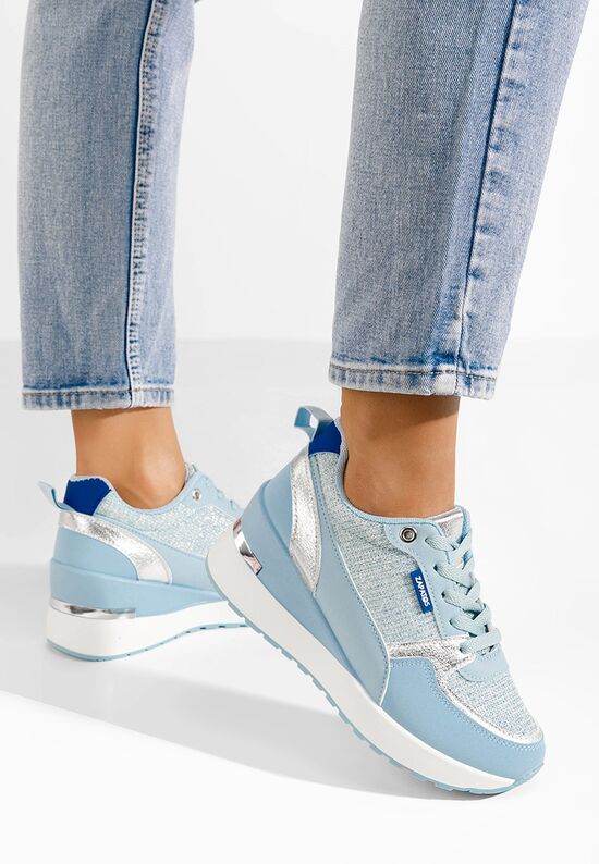 Sneakers με πλατφόρμα Zaneta Γαλάζιο, Μέγεθος: 40- zapatos