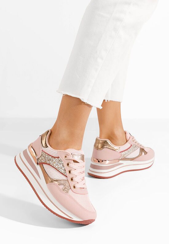 Sneakers με πλατφόρμα Camora ροζ, Μέγεθος: 39- zapatos