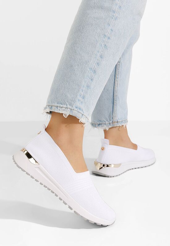 Γυναικεία Slip-on Antrea λευκά, Μέγεθος: 39- zapatos