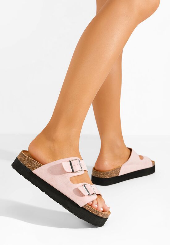 Παντόφλες με πλατφόρμα Sheiva ροζ, Μέγεθος: 36- zapatos