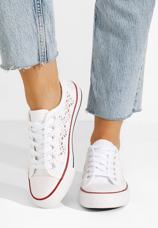 Γυναικεία sneakers Genevive λευκά, Μέγεθος: 38- zapatos