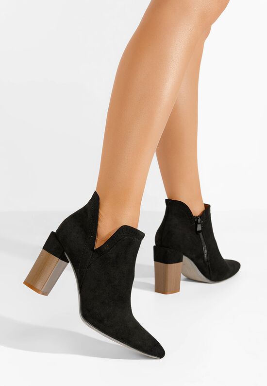 Μποτάκια με χοντρό τακούνι Estella Μαύρα, Μέγεθος: 36- zapatos