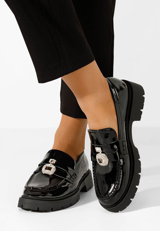 Loafers γυναικεια Asuna μαύρα, Μέγεθος: 38- zapatos