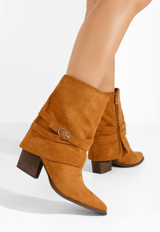 Γυναικεία Μποτάκια Cowboy Katalena ταμπά, Μέγεθος: 39- zapatos