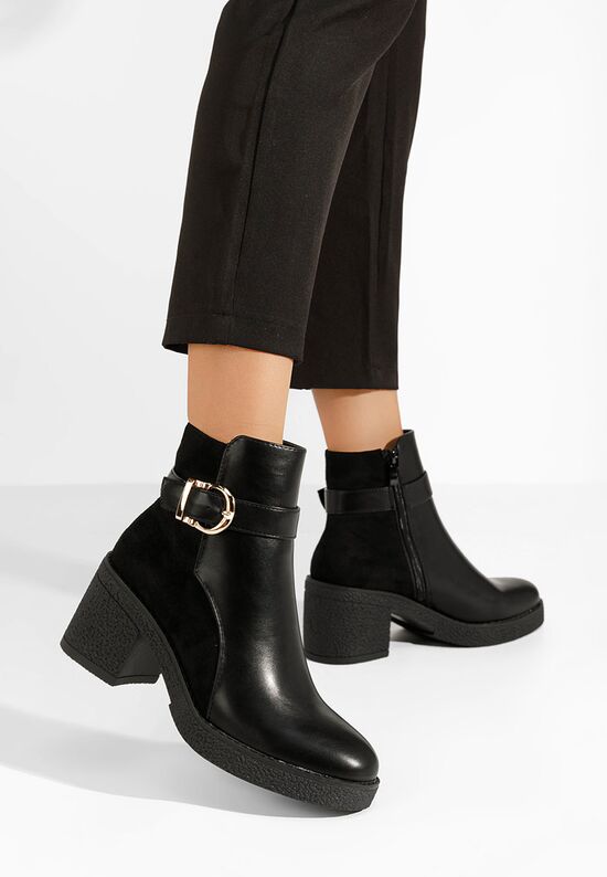 Γυναικεία Μποτάκια Hasina Μαύρα, Μέγεθος: 39- zapatos