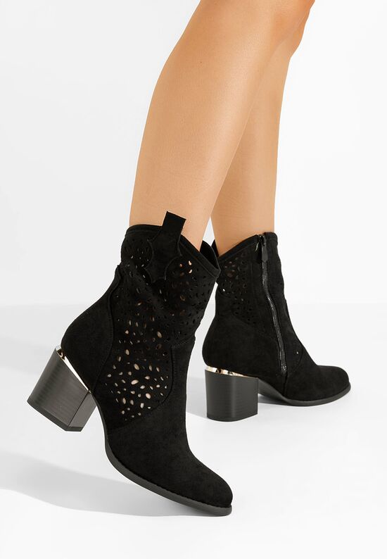 Γυναικεία Μποτάκια Cowboy Shantelle Μαύρα, Μέγεθος: 39- zapatos