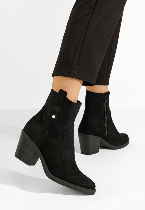 Γυναικεία Μποτάκια Cowboy Alyonna Μαύρα, Μέγεθος: 40- zapatos