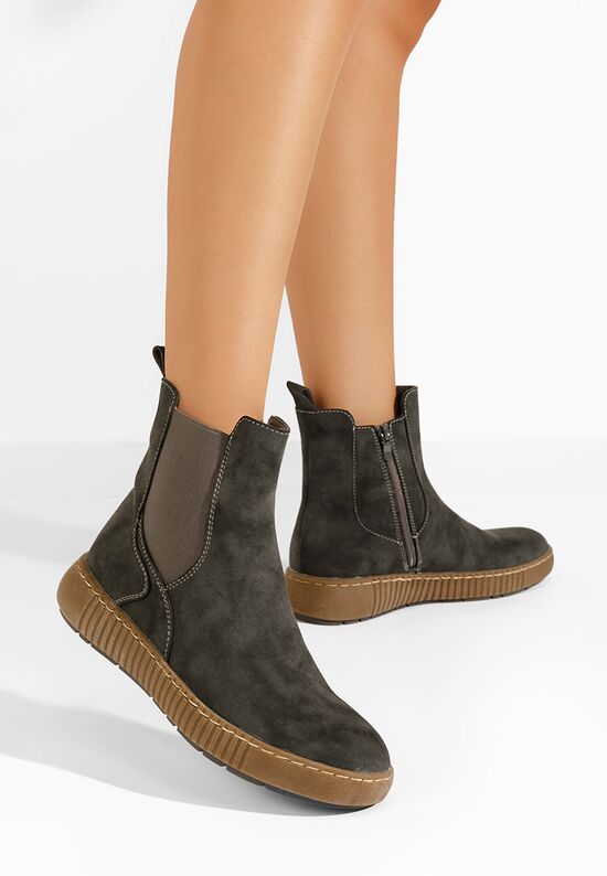 Μποτάκια Chelsea γυναικεία Sheela γκρι, Μέγεθος: 36- zapatos