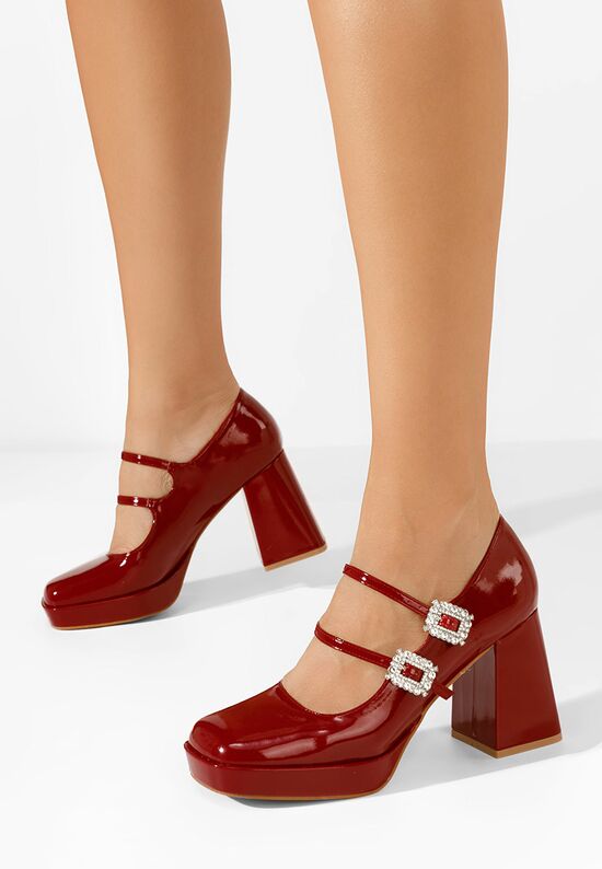 Γοβες Elany κοκκινο, Μέγεθος: 39- zapatos