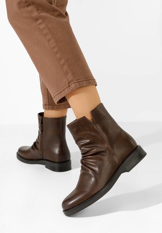 Γυναικεία μποτάκια Dadisa καφε, Μέγεθος: 36- zapatos