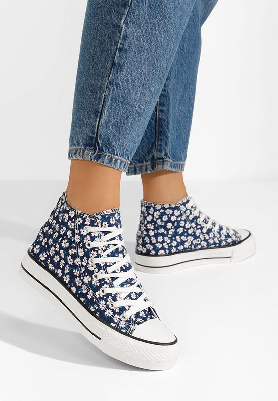 Γυναικεία sneakers αστραγάλο Querra μπλε, Μέγεθος: 38- zapatos