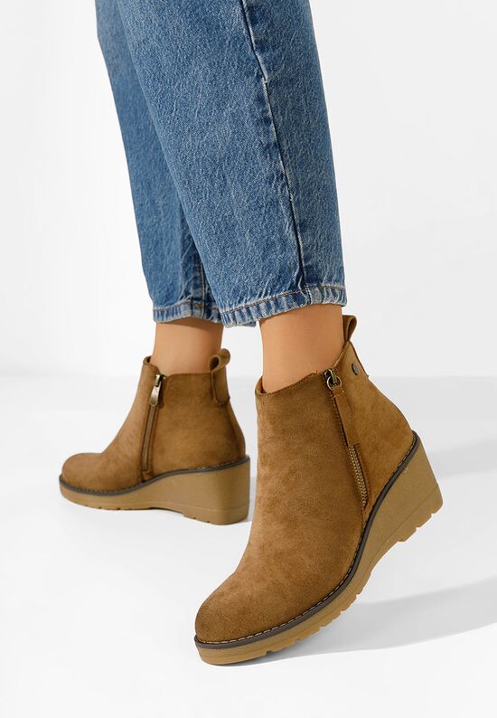 Μποτακια πλατφορμεσ Ellen χακι, Μέγεθος: 40- zapatos