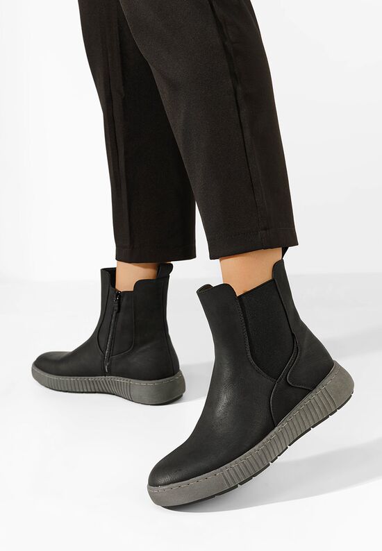 Μποτάκια Chelsea γυναικεία Sheela Μαύρα, Μέγεθος: 36- zapatos