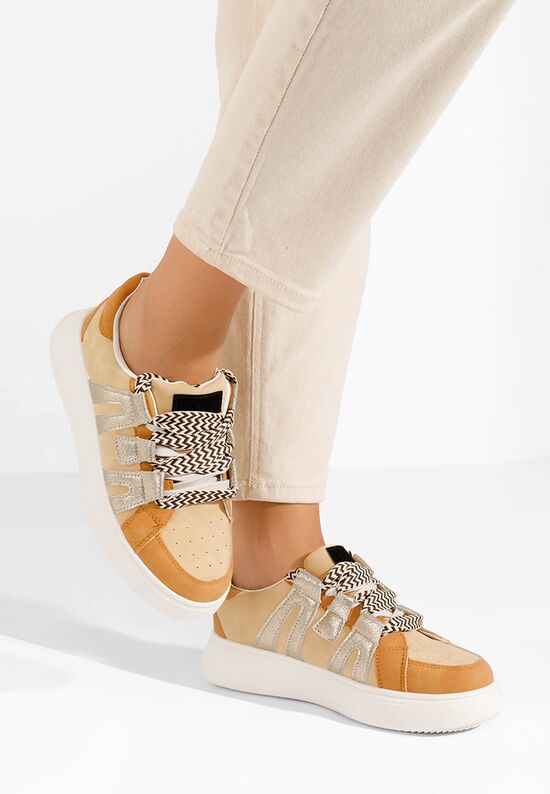 Sneakers γυναικεια Tommy χακι, Μέγεθος: 38- zapatos