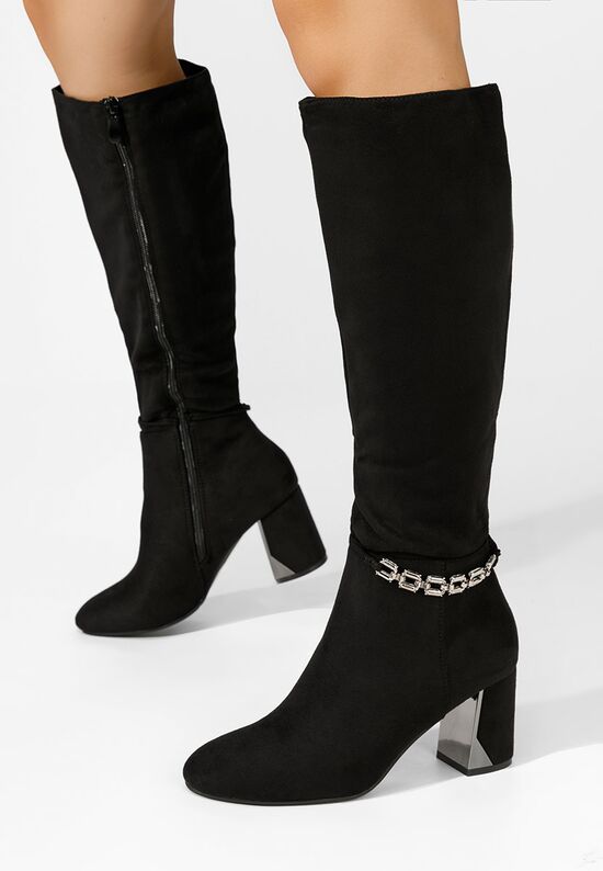 Γυναικείες μποτες Delphy Μαύρα, Μέγεθος: 39- zapatos