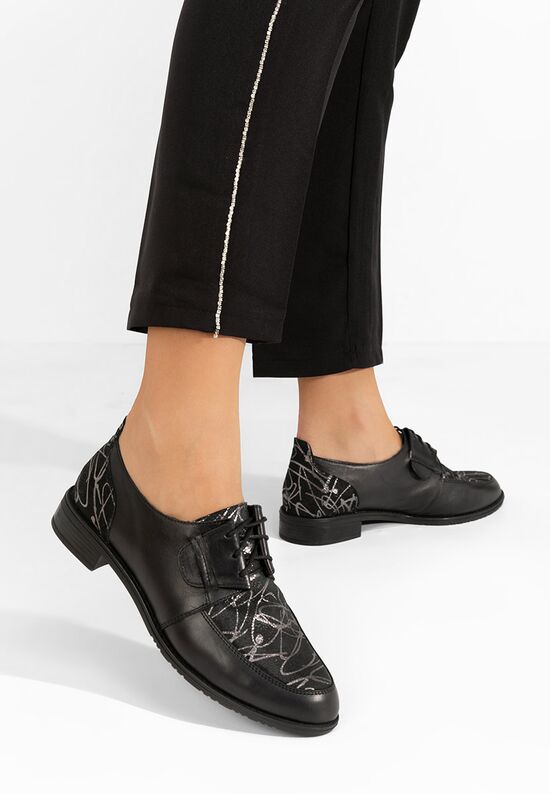 Oxford δερμάτινα γυναικεια Vogue V4 μαύρα, Μέγεθος: 37- zapatos