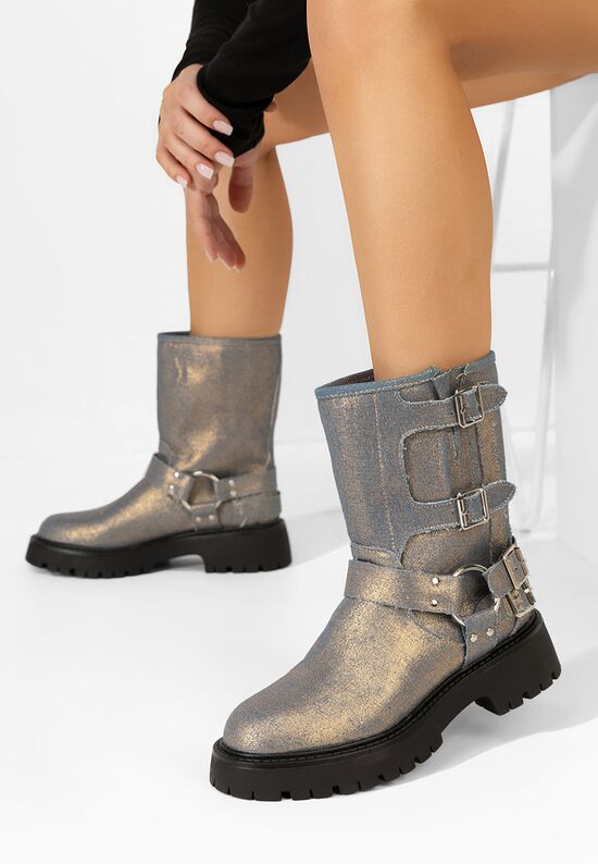 Γυναικείες Μπότες Jesica χρυσα, Μέγεθος: 38- zapatos