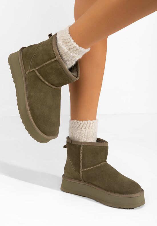 Μπότες τύπου UGG Elvera πρασινο, Μέγεθος: 38- zapatos