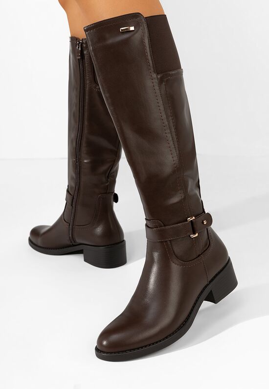 Γυναικείες Μπότες Eveline καφε, Μέγεθος: 38- zapatos
