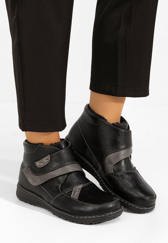 Γυναικεία μποτάκια Tristine Μαύρα, Μέγεθος: 38- zapatos