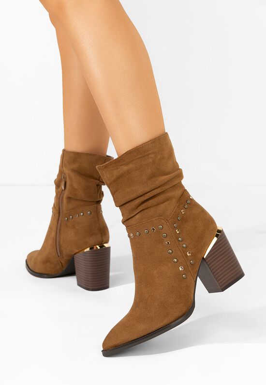 Γυναικεία Μποτάκια Cowboy Madisine V2 ταμπά, Μέγεθος: 39- zapatos