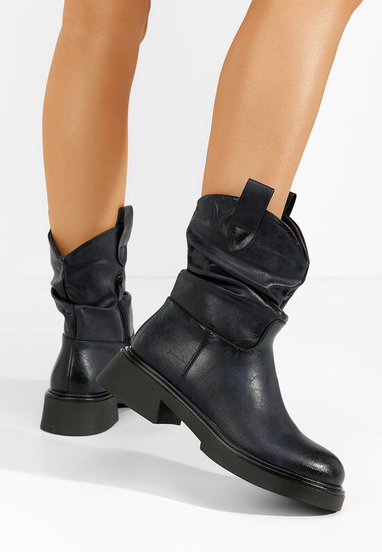 Γυναικεία μποτάκια Eufemia μπλε, Μέγεθος: 37- zapatos