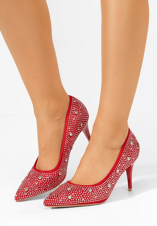 Γόβες στιλέτο Tereasa κοκκινο, Μέγεθος: 39- zapatos