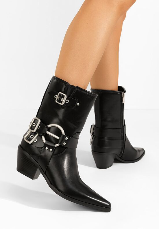 Γυναικεία Μποτάκια Cowboy Rosita Μαύρα, Μέγεθος: 39- zapatos