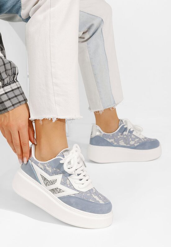 Sneakers με πλατφόρμα Dayla μπλε, Μέγεθος: 41- zapatos