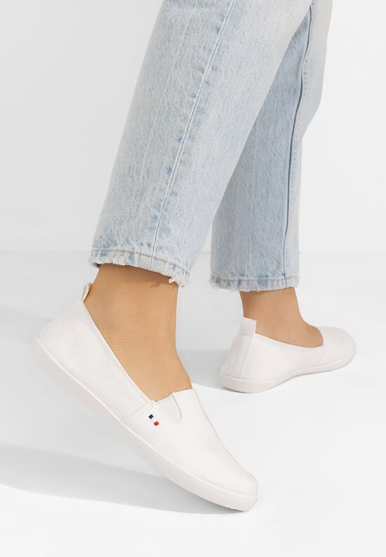 Εσπαντρίγιεσ χαμηλεσ Jeanyne λευκά, Μέγεθος: 41- zapatos