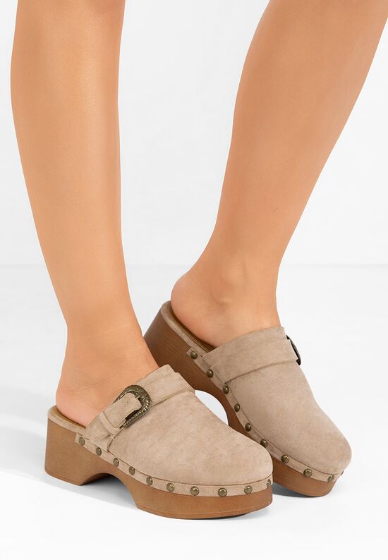 Γυναικεια σαμπο Micaela μπεζ, Μέγεθος: 39- zapatos