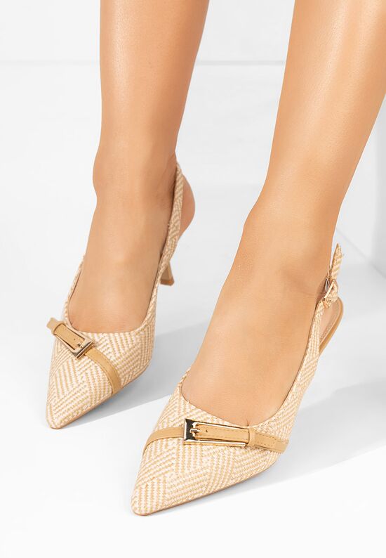 Γόβες στιλέτο Tyra χακι, Μέγεθος: 39- zapatos