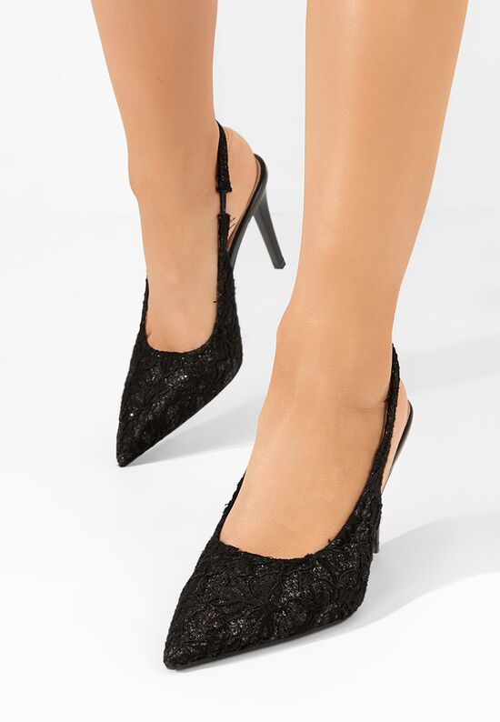 Γόβες στιλέτο Arlette μαύρα, Μέγεθος: 37- zapatos