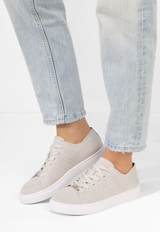Γυναικεία sneakers Genoveva μπεζ, Μέγεθος: 40- zapatos