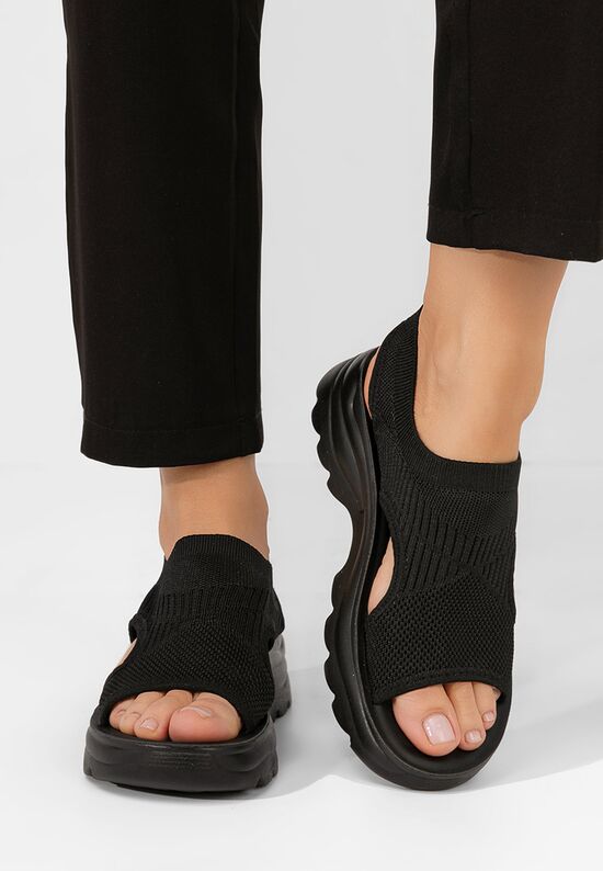 Πέδιλα χαμηλά Angelena Μαύρα, Μέγεθος: 41- zapatos