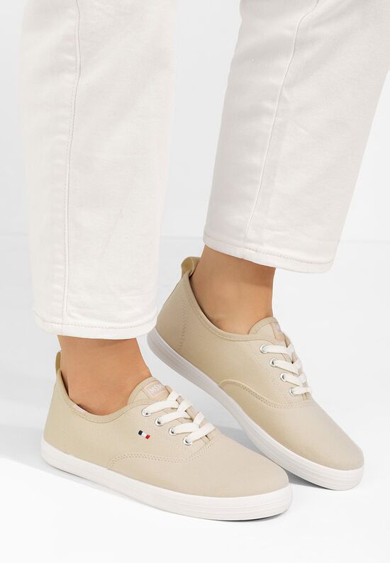 Γυναικεία sneakers Mikki μπεζ, Μέγεθος: 40- zapatos