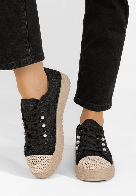 Γυναικεία sneakers Concha μαύρα, Μέγεθος: 38- zapatos