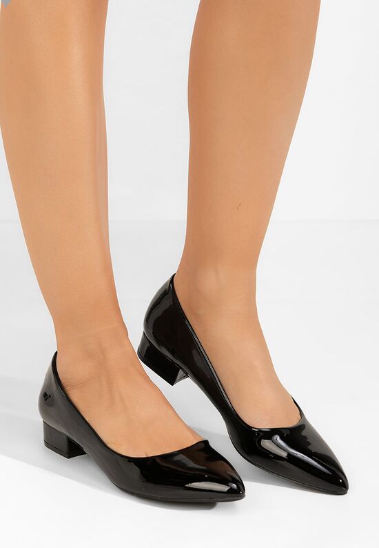 Γόβες με χαμηλό τακούνι Melysa μαύρα, Μέγεθος: 36- zapatos