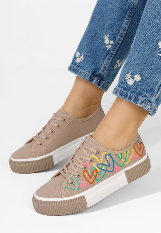Γυναικεία sneakers Milanna V3 μπεζ, Μέγεθος: 37- zapatos