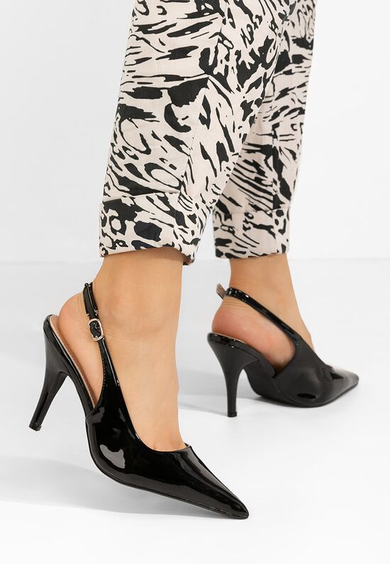 Γόβες στιλέτο Denita Μαύρα, Μέγεθος: 41- zapatos