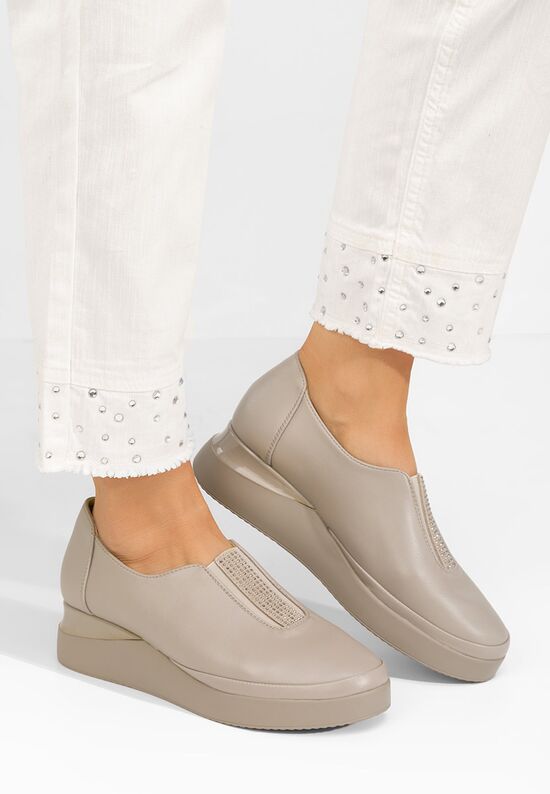 Casual παπουτσια γυναικεια Teresia γκρι, Μέγεθος: 38- zapatos