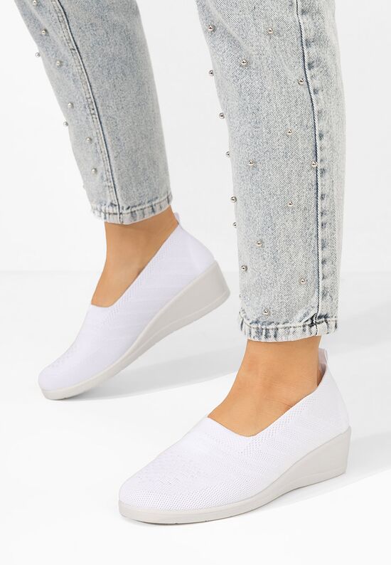 Casual παπουτσια γυναικεια Yadira λευκά, Μέγεθος: 39- zapatos